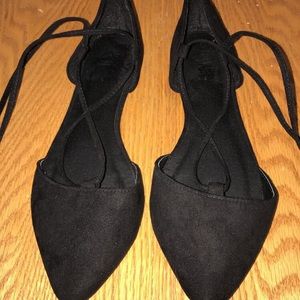 Lace up flats